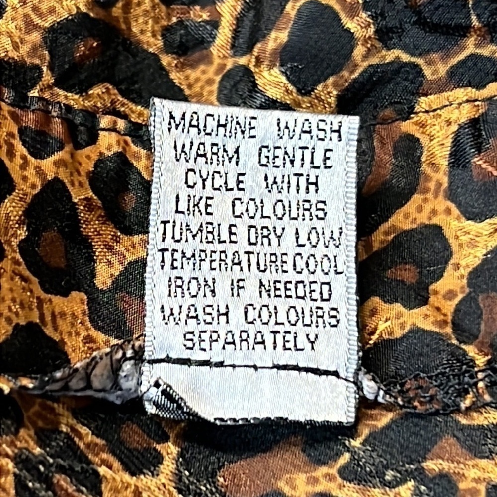ADORABLE Silky Leopard Slip W/Bow Details, Size M - Picture 6 of 6